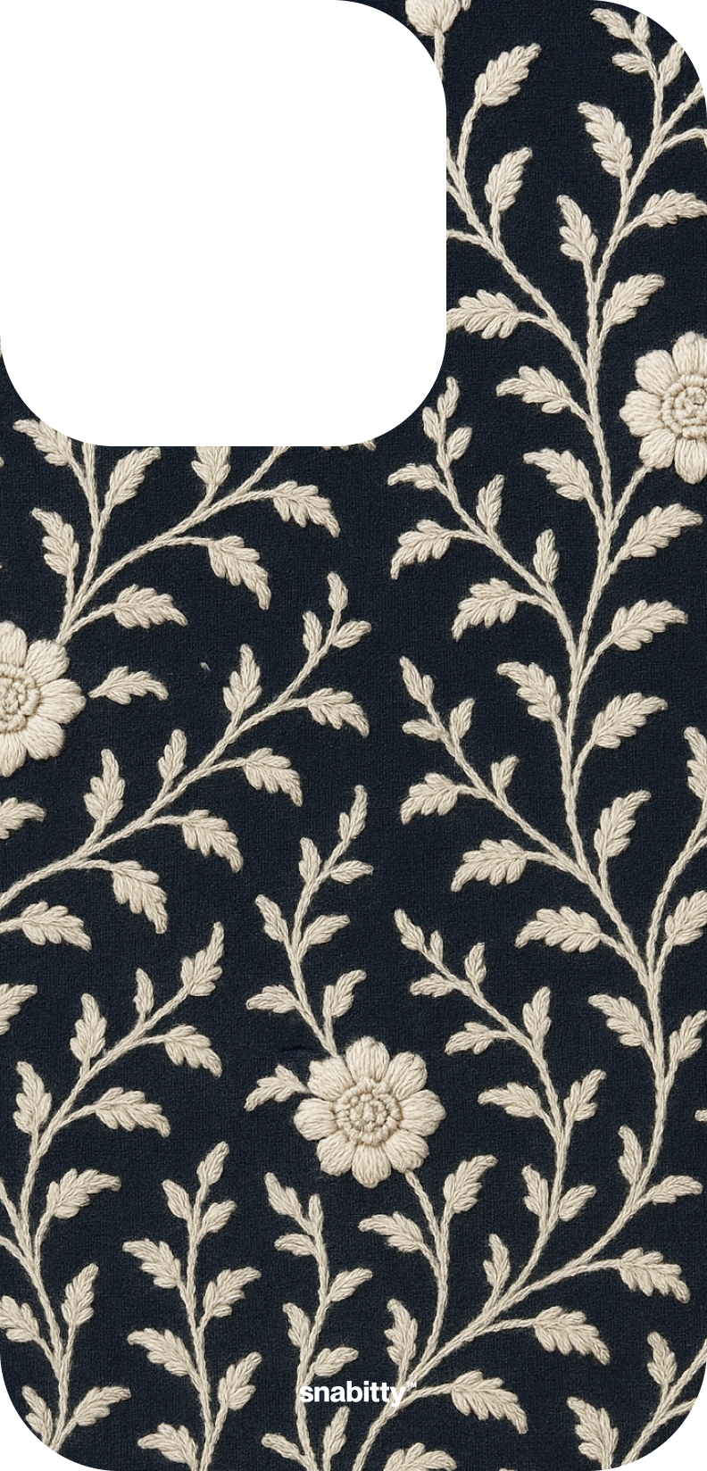 Navy Voile Chikankari