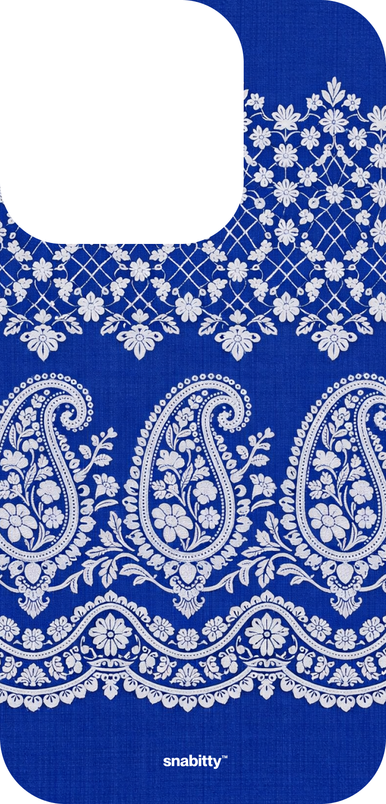 Royal Blue Jaal Chikankari