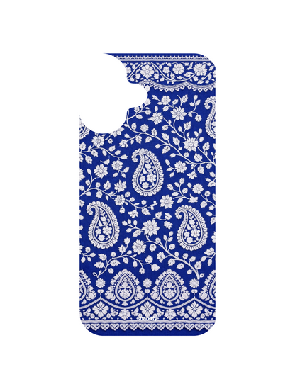 Royal Blue Bel aur Paisley Chikankari