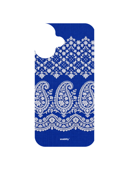 Royal Blue Jaal Chikankari