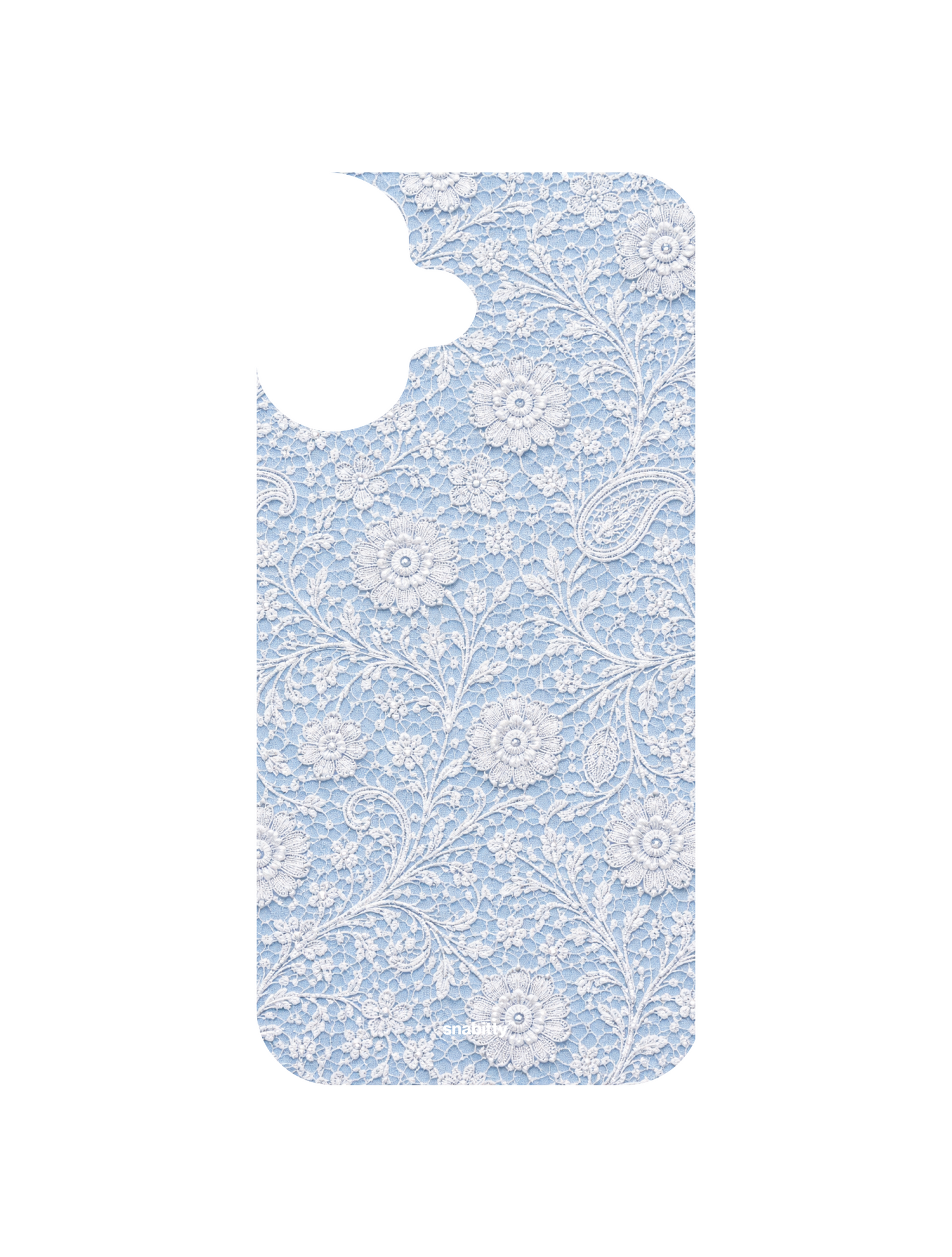 Powder Blue Jaal aur Phool Chikankari