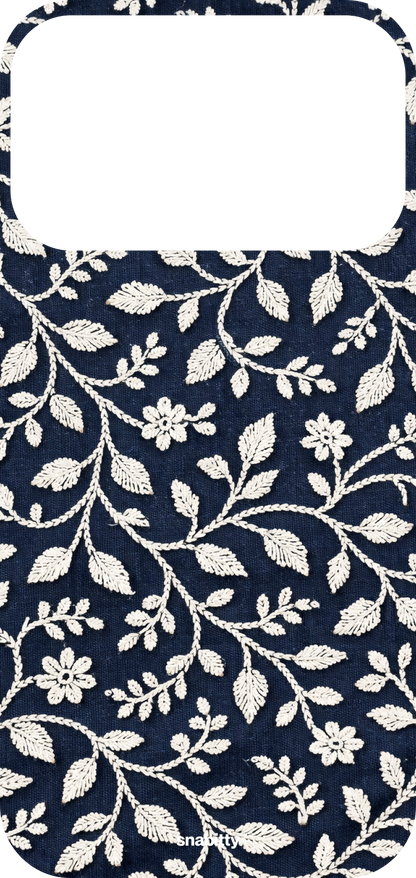 Black Bel Aur Phool Chikankari