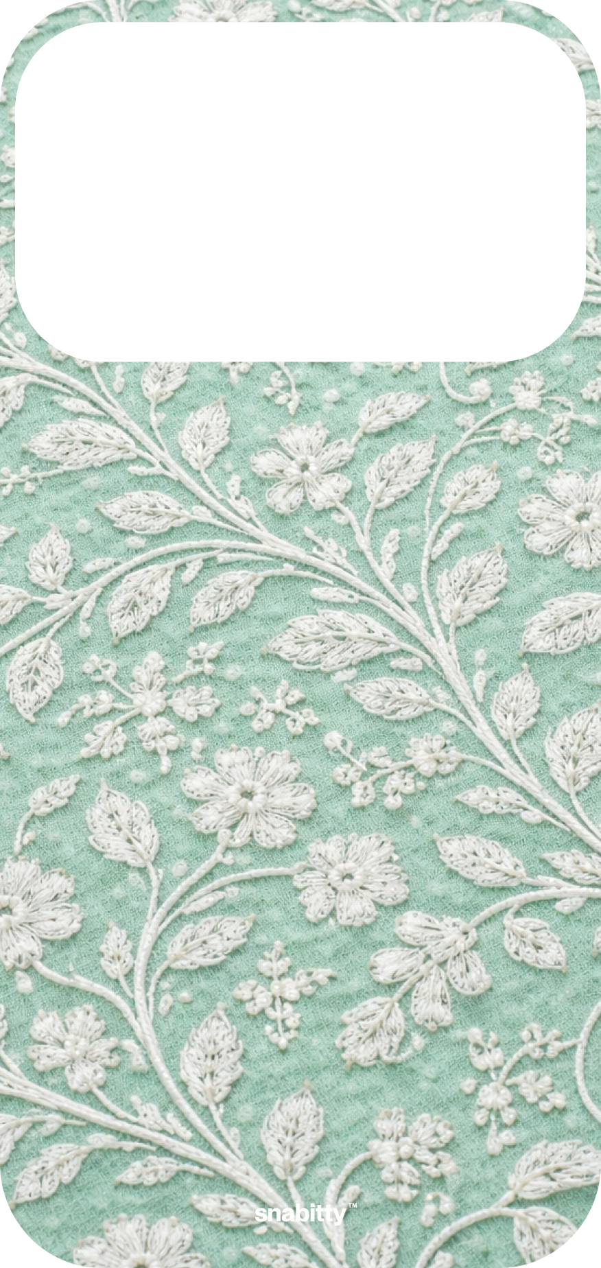 Mint Green Bel aur Phool Chikankari