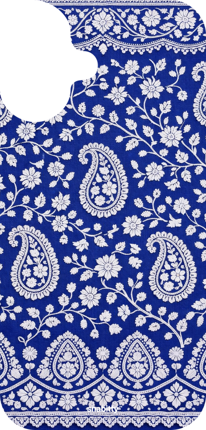 Royal Blue Bel aur Paisley Chikankari