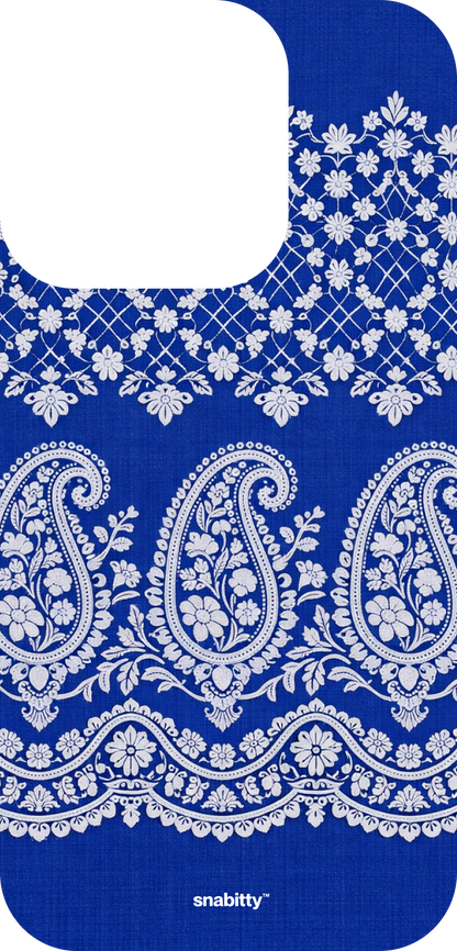 Royal Blue Jaal Chikankari