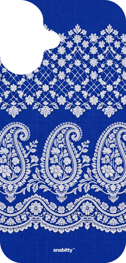 Royal Blue Jaal Chikankari