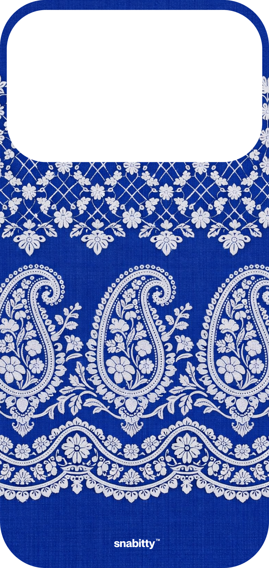 Royal Blue Jaal Chikankari