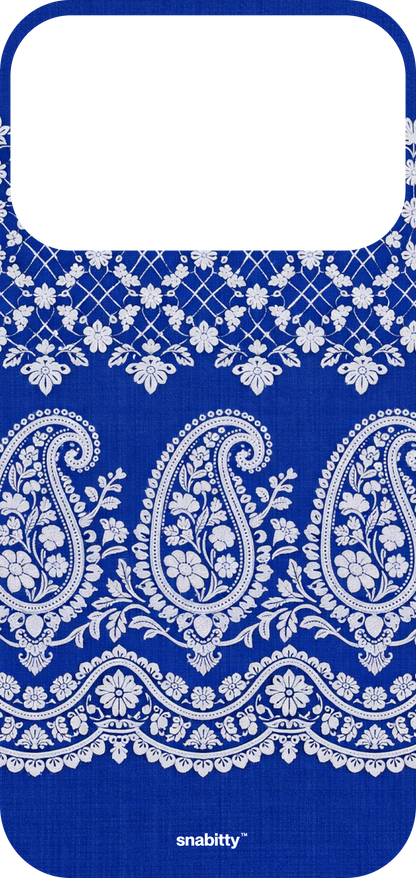 Royal Blue Jaal Chikankari
