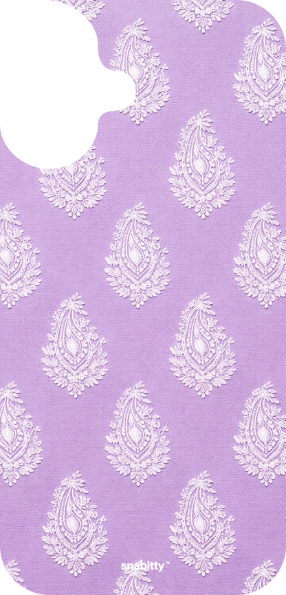 Lilac Butta Motif Chikankari