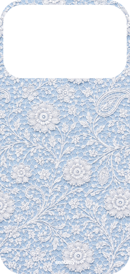 Powder Blue Jaal aur Phool Chikankari