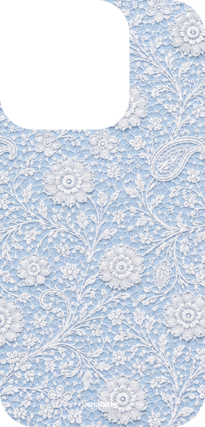 Powder Blue Jaal aur Phool Chikankari