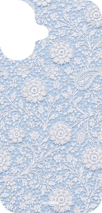 Powder Blue Jaal aur Phool Chikankari