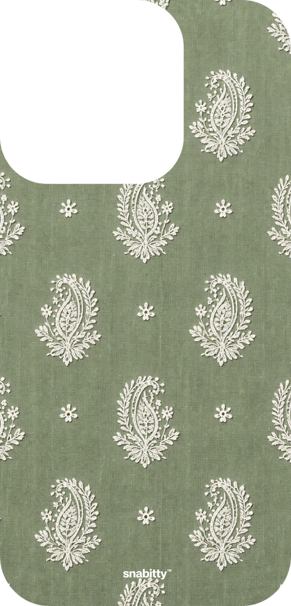 Sage Green Butta motif Chikankari