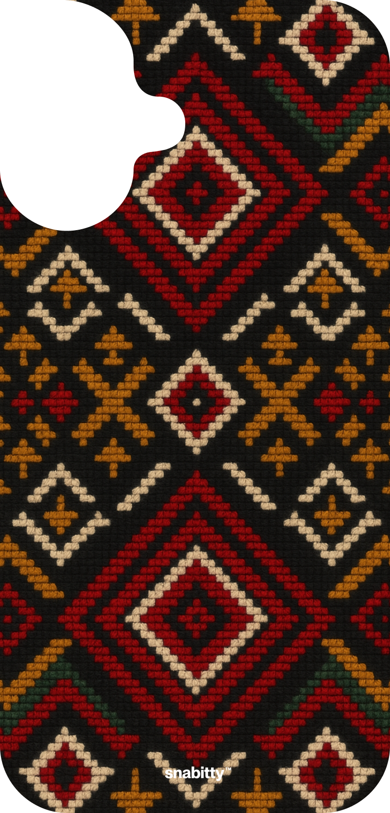 Kullu Shawl - Gold wool on black base