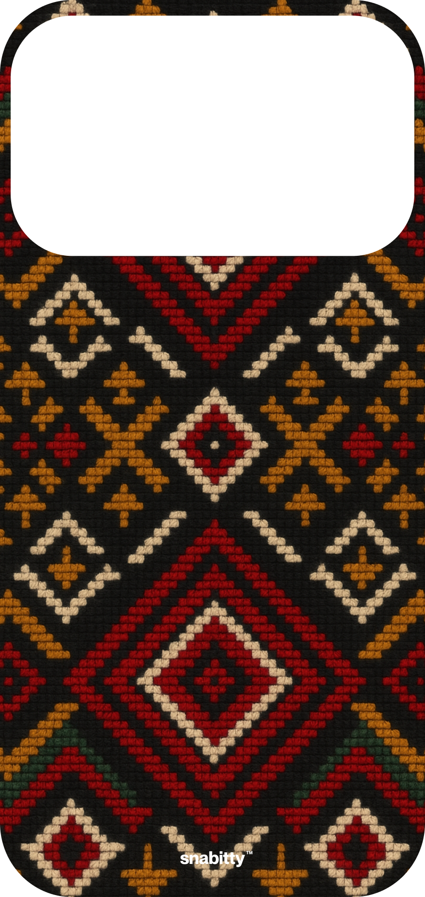 Kullu Shawl - Gold wool on black base