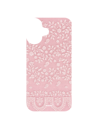 Baby Pink Bel aur Phool Chikankari