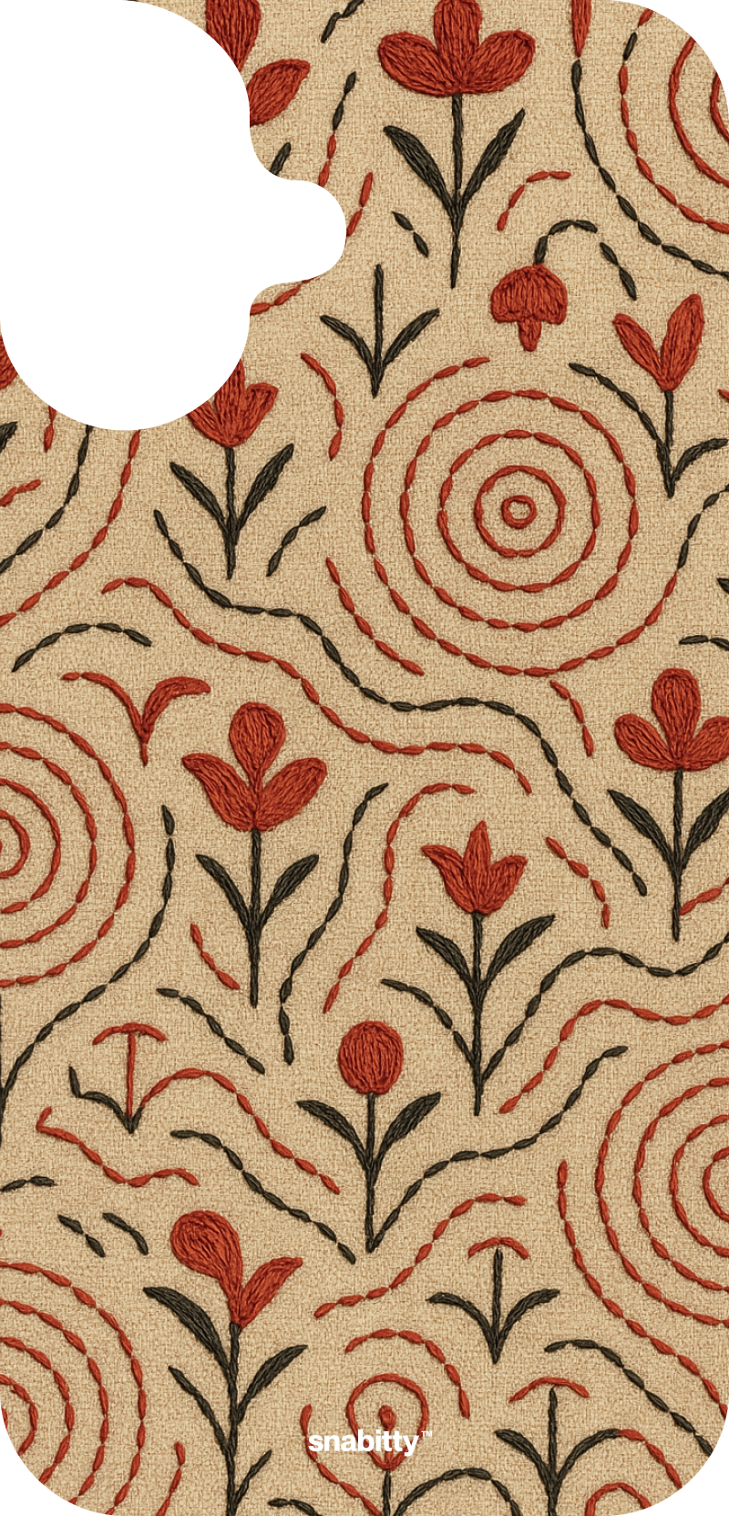 Sujani embroidery motif 1