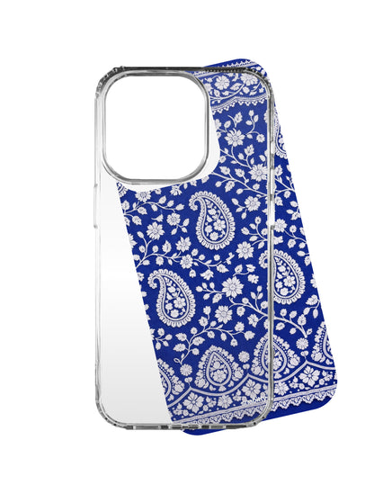 Royal Blue Bel aur Paisley Chikankari