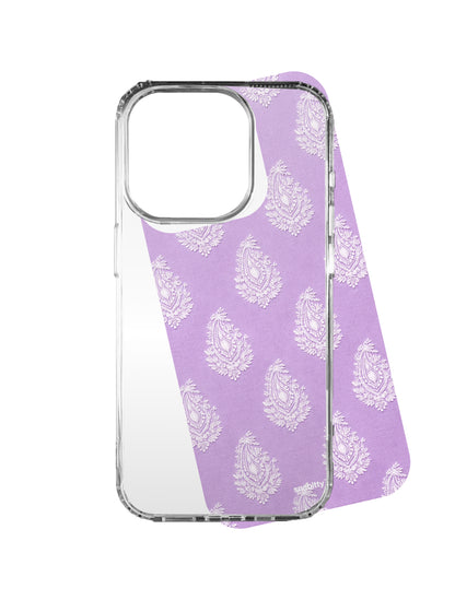 Lilac Butta Motif Chikankari