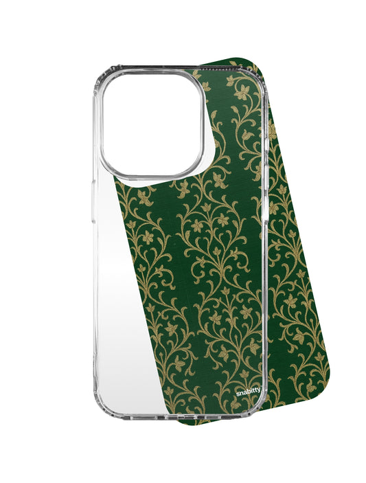Paithani asawali dark green