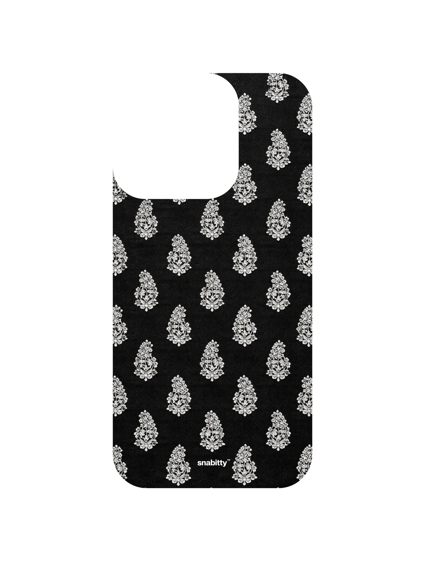 Black Buti Motif 2 Chikankari