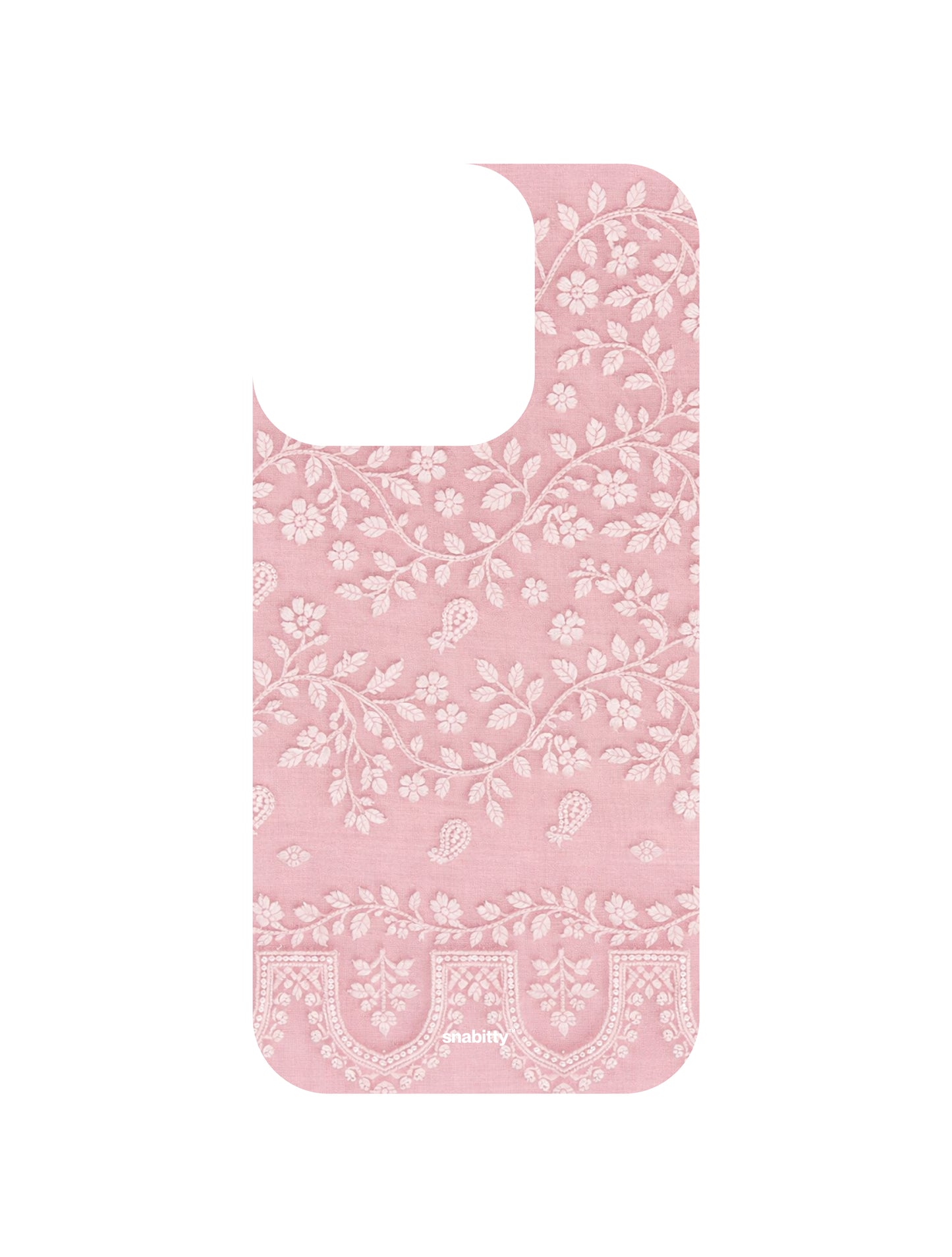 Baby Pink Bel aur Phool Chikankari