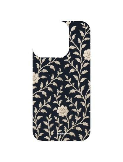 Navy Voile Chikankari