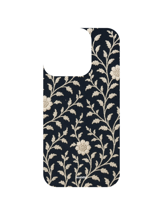 Navy Voile Chikankari