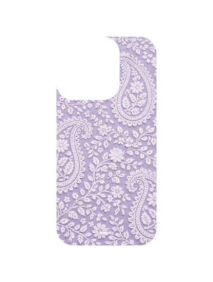 Lilac Bel aur Paisley Chikankari