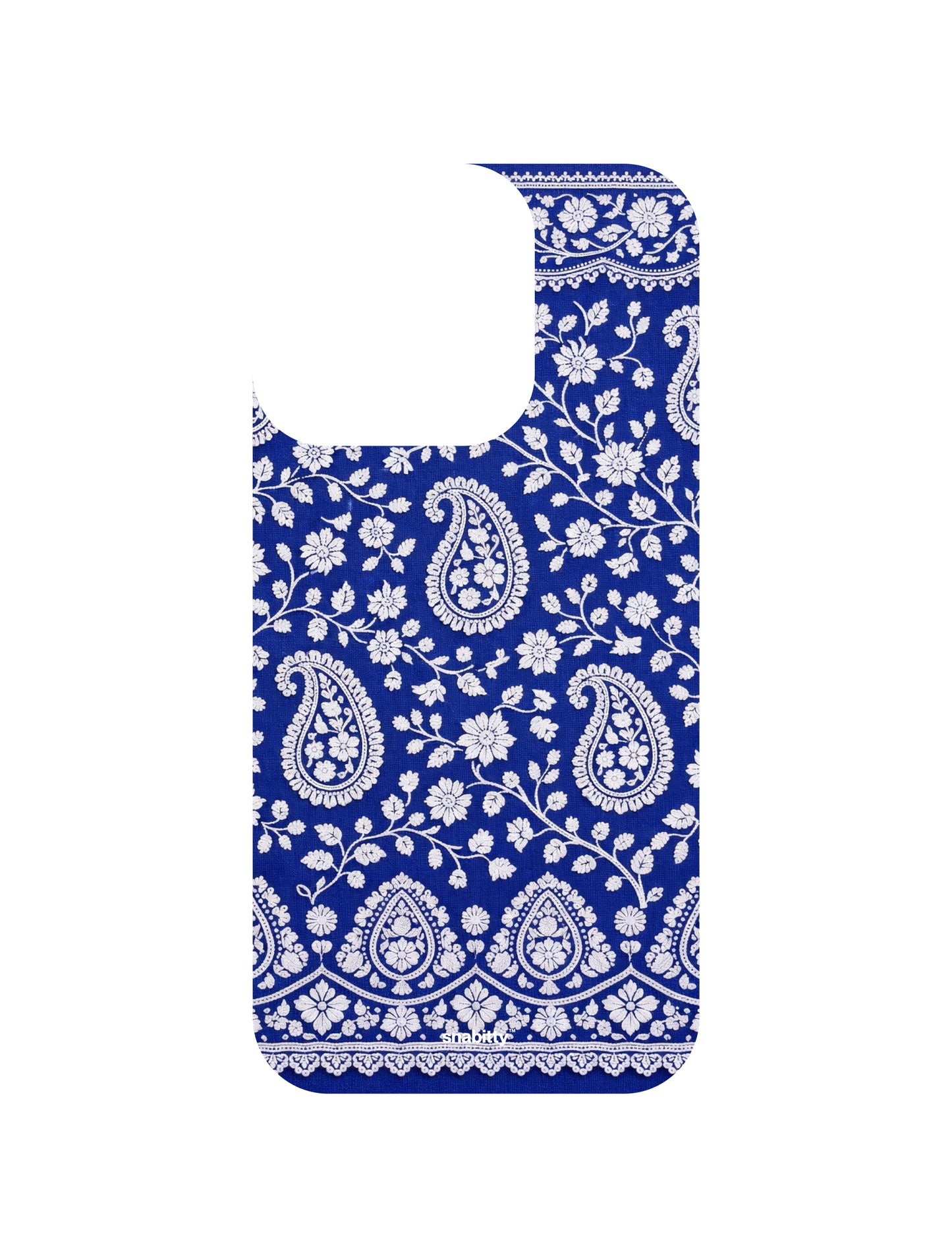 Royal Blue Bel aur Paisley Chikankari