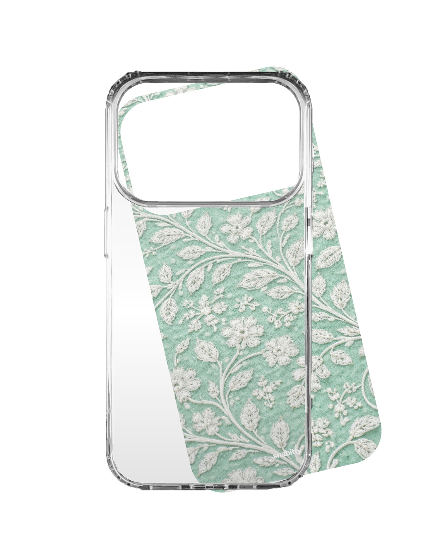 Mint Green Bel aur Phool Chikankari