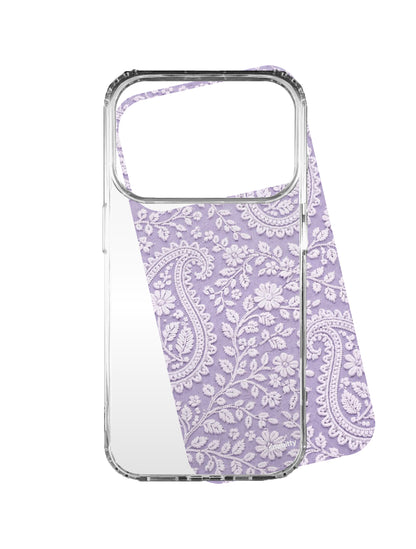 Lilac Bel aur Paisley Chikankari