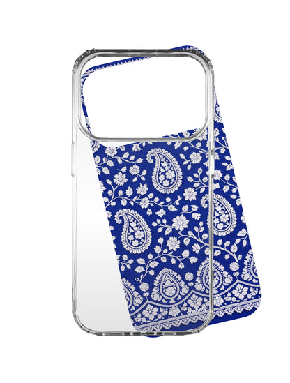 Royal Blue Bel aur Paisley Chikankari