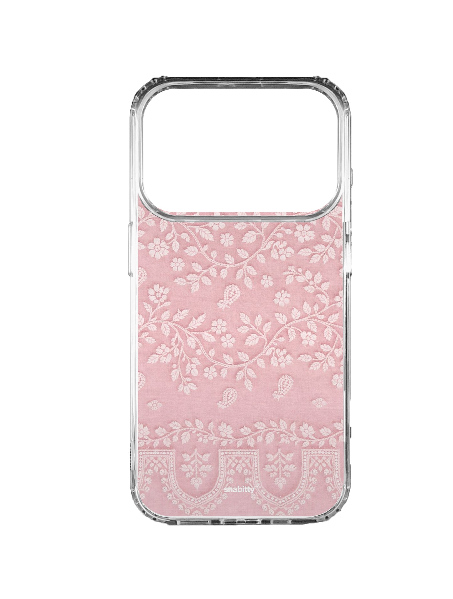 Baby Pink Bel aur Phool Chikankari