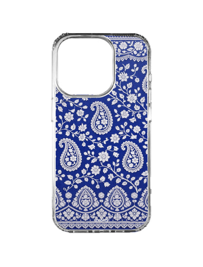 Royal Blue Bel aur Paisley Chikankari