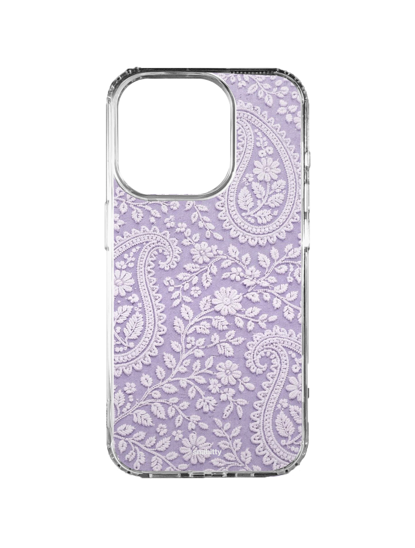 Lilac Bel aur Paisley Chikankari