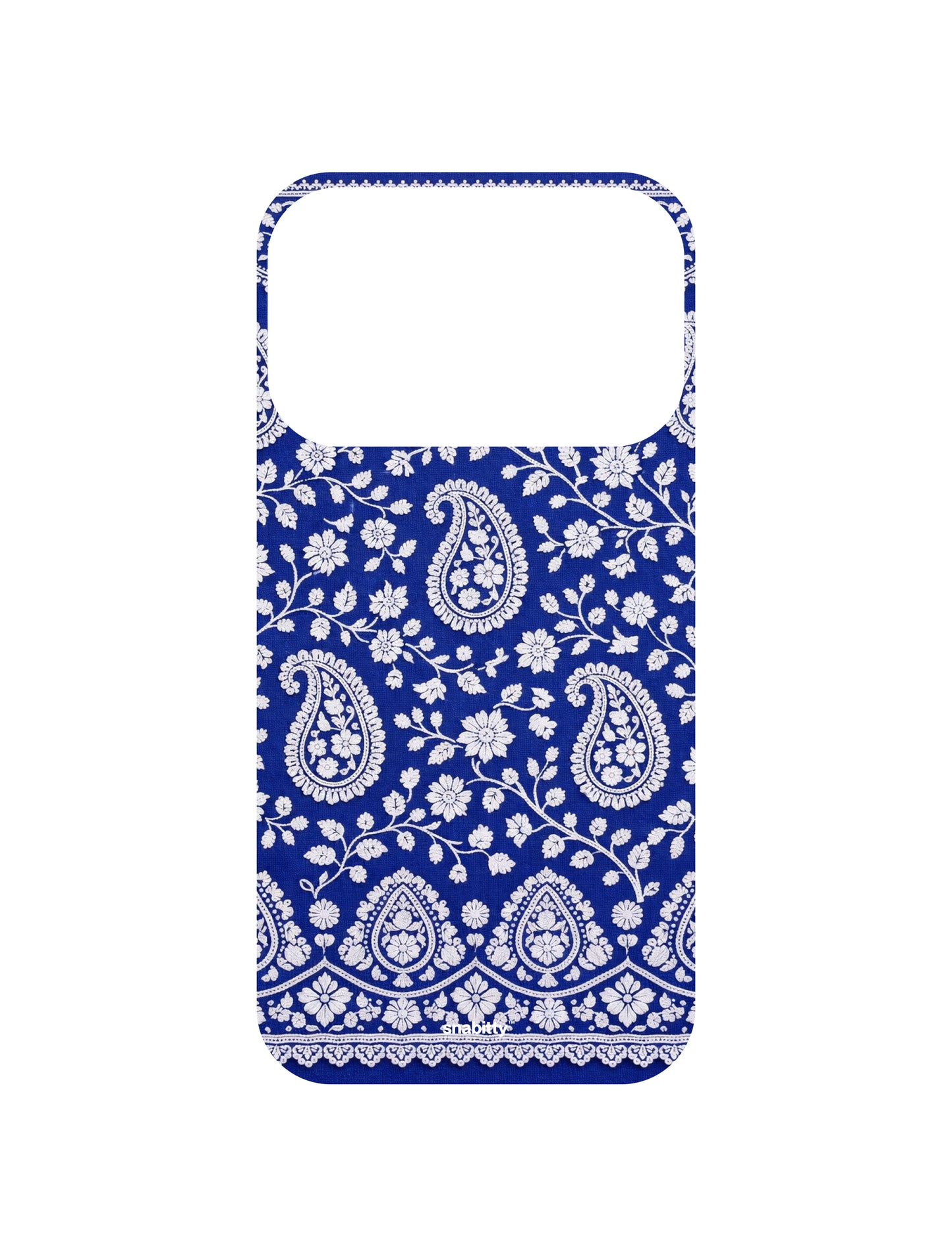 Royal Blue Bel aur Paisley Chikankari