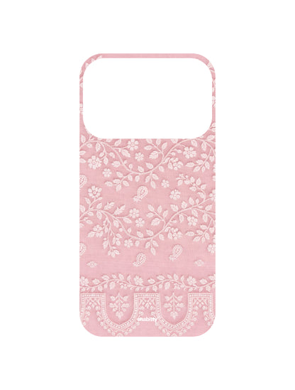 Baby Pink Bel aur Phool Chikankari