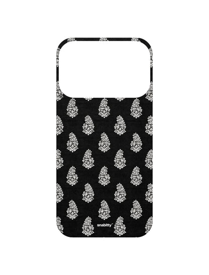 Black Buti Motif 2 Chikankari