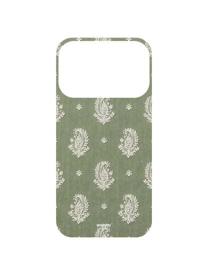 Sage Green Butta motif Chikankari