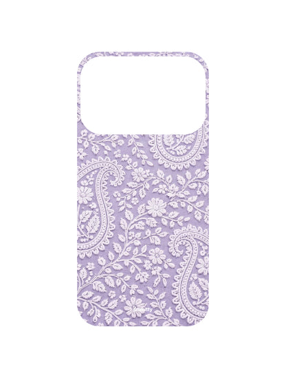 Lilac Bel aur Paisley Chikankari