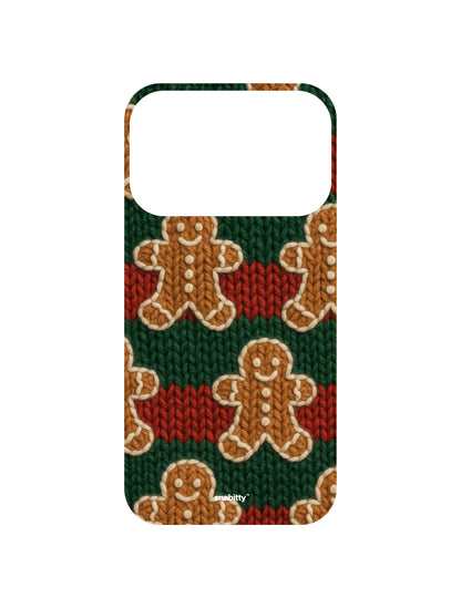 Gingerbread men assemble knit