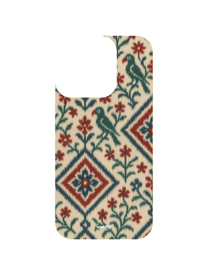 Patola Ikat work set of 6 + Anti-yellow clear case