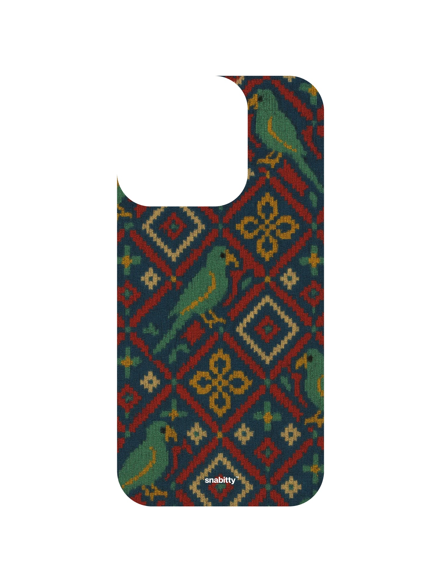 Patola Ikat work set of 6 + Anti-yellow clear case