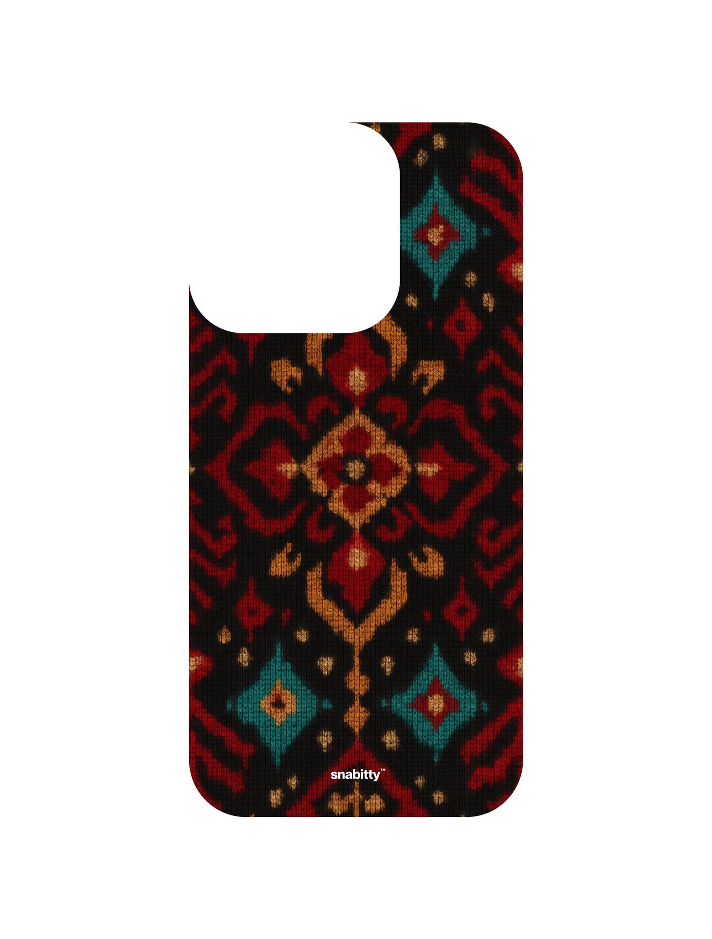 Patola Ikat work set of 6 + Anti-yellow clear case