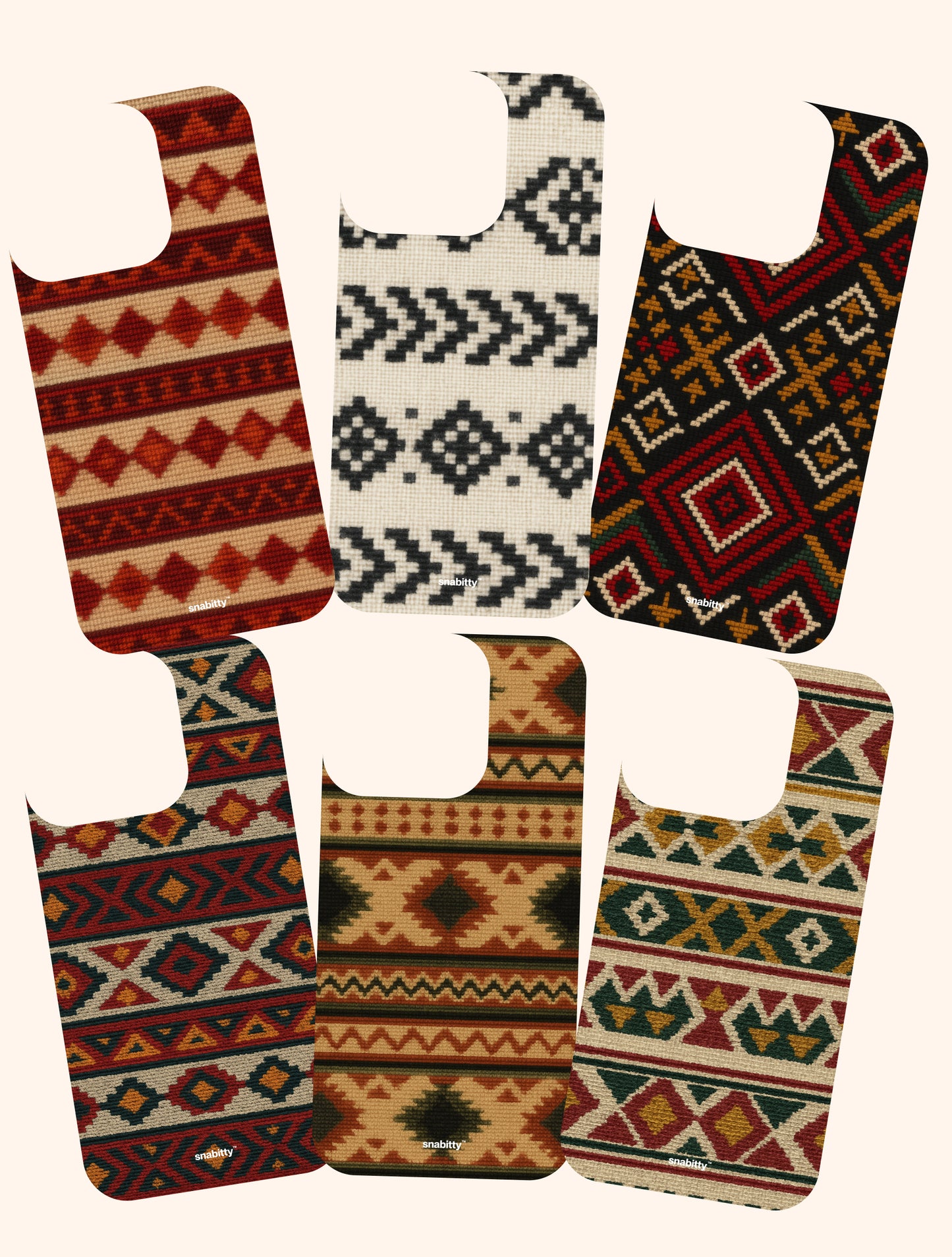 Kullu Shawl ensemble, set of 6 + Anti-yellow clear case