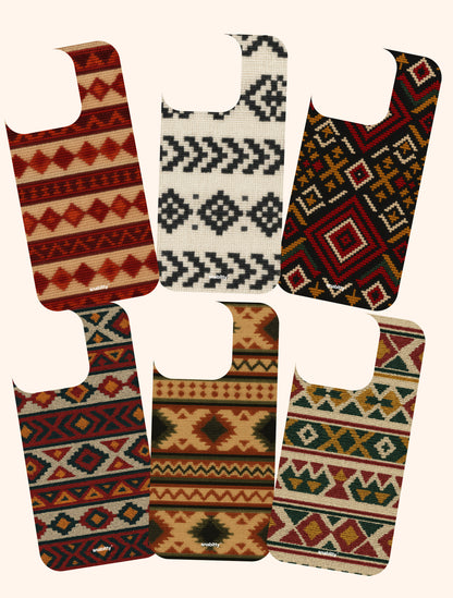 Kullu Shawl ensemble, set of 6 + Anti-yellow clear case