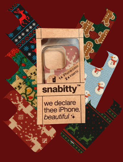 Merry sweater season set of 6 + Anti-yellow clear case