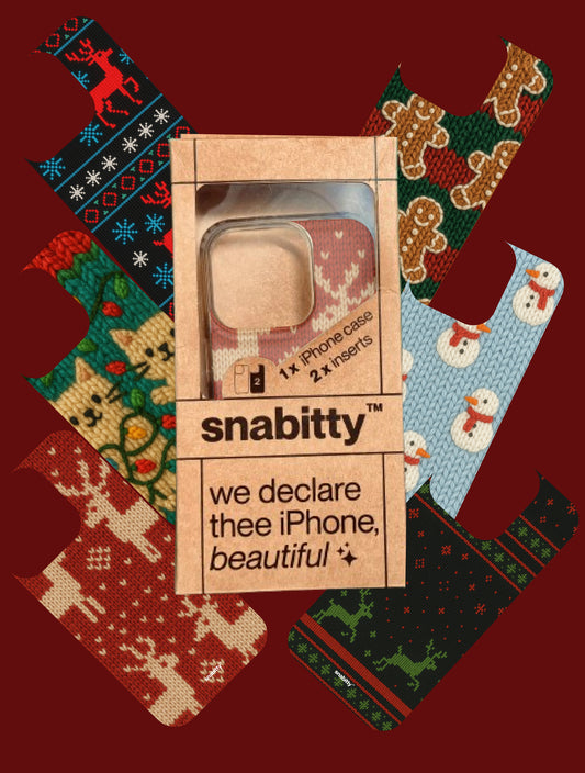 Merry sweater season set of 6 + Anti-yellow clear case