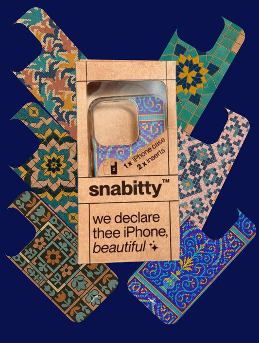 Anatolian Mosaic set of 6 + Anti-yellow clear case